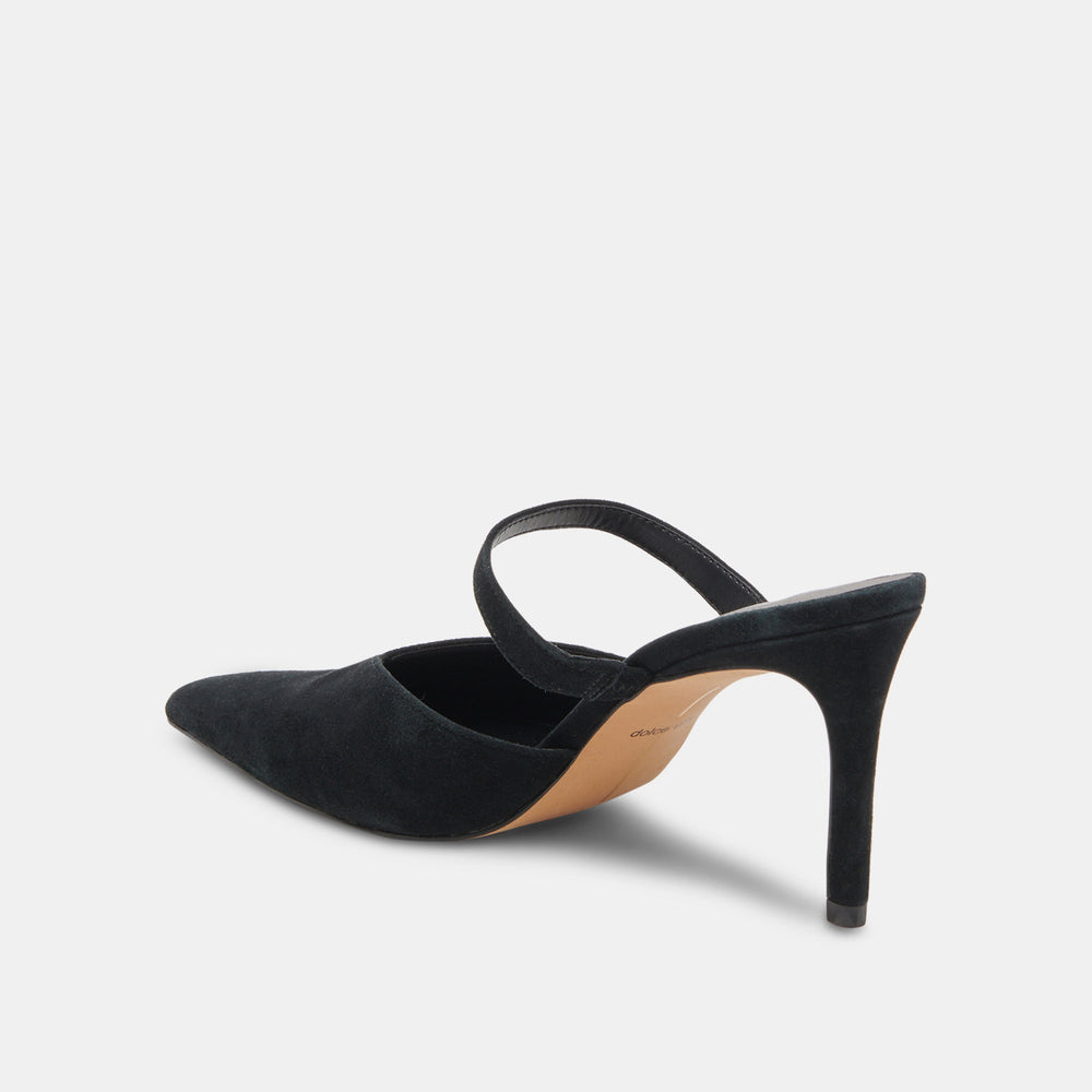 Dolce Vita SHOES | KANIKA WIDE HEELS ONYX SUEDE
 – Dolce Vita