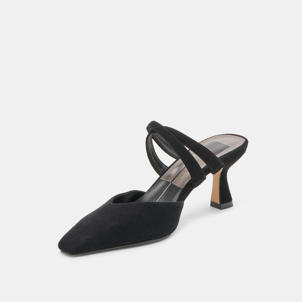 Dolce Vita SHOES | Linore Onyx Suede Heels