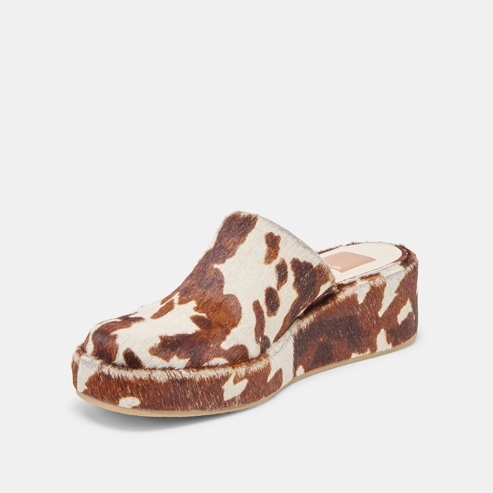 Dolce Vita SHOES | Rosita Cocoa Taurus Calf Hair Flats