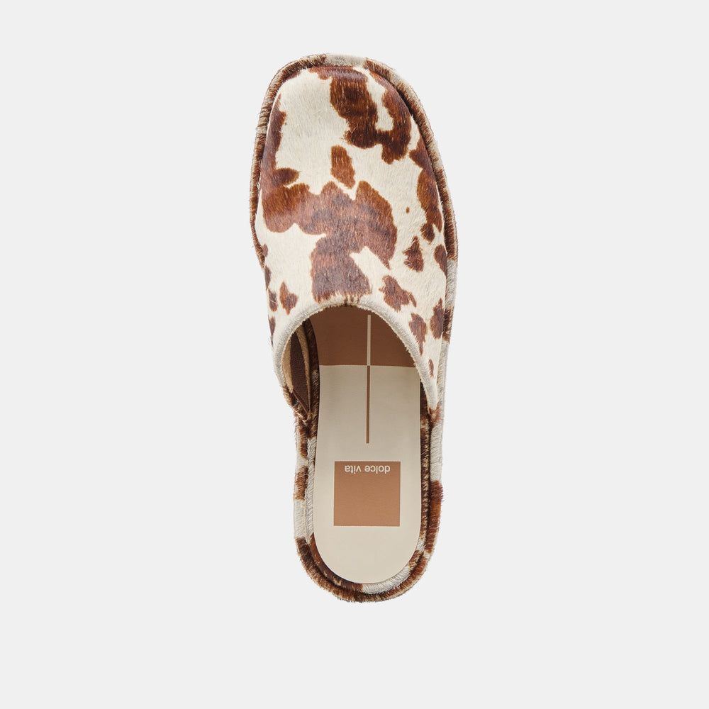 Dolce Vita SHOES | Rosita Cocoa Taurus Calf Hair Flats