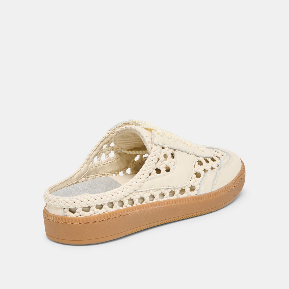 Dolce Vita SHOES | Notice Slide Woven Off White Woven Stella Sneakers