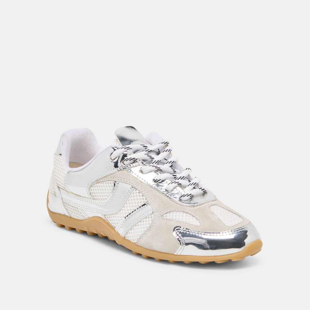 Dolce Vita SHOES | Myles Silver Multi Leather Sneakers