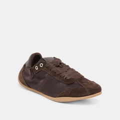 Dolce Vita SHOES | Dakoda Dk Brown Satin Sneakers