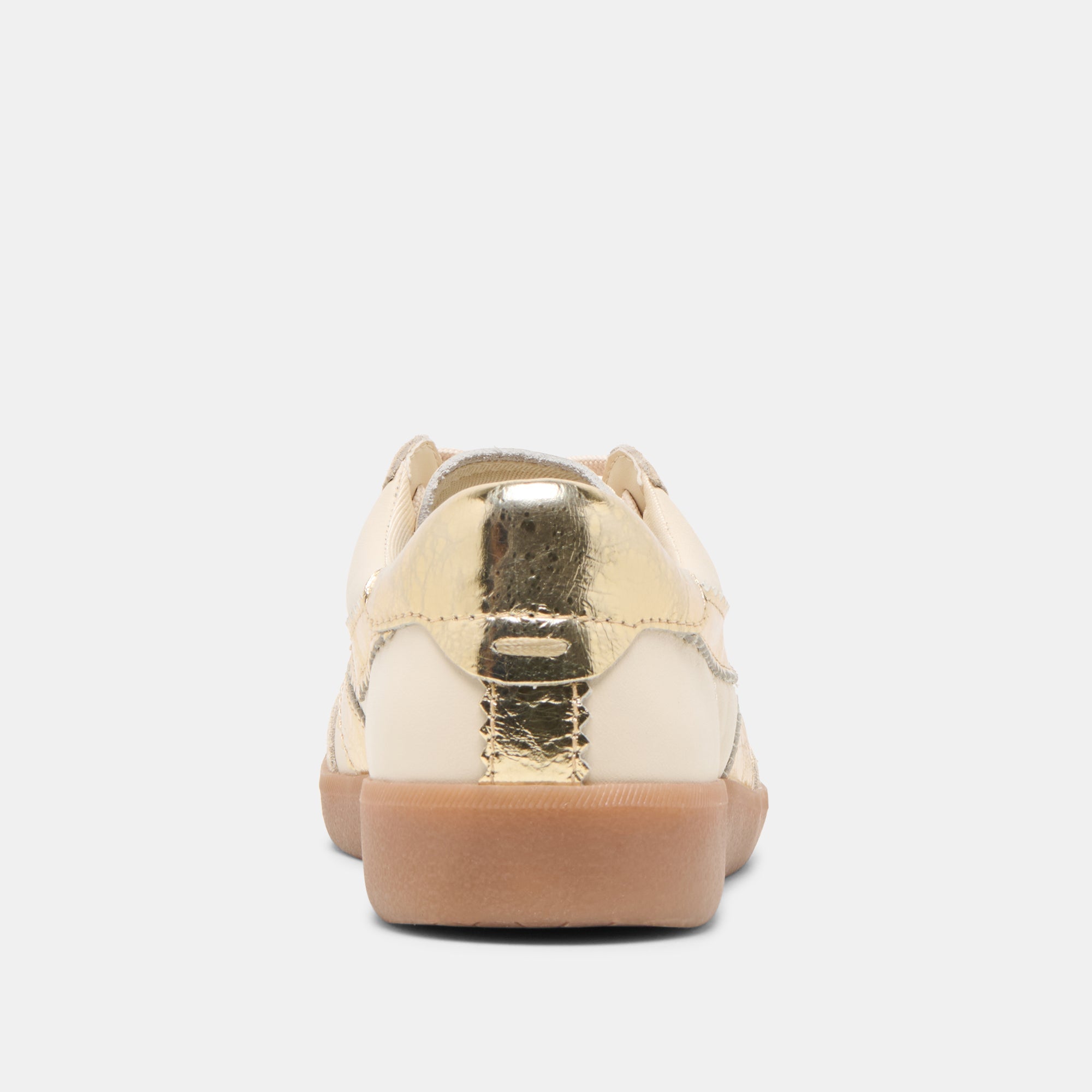 Dolce Vita SHOES | Merit White Gold Leather Sneakers