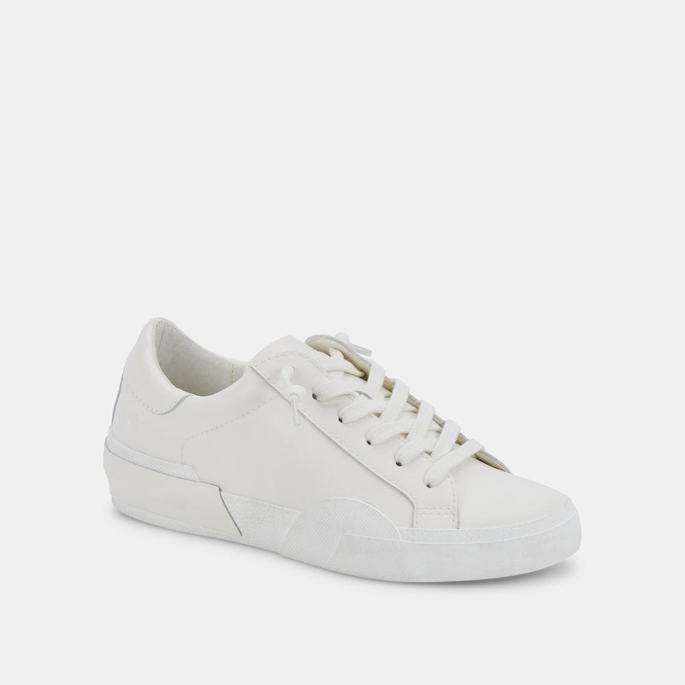 Dolce Vita SHOES | Zina 306 Sneakers White Recycled Leather | White Leather Sneakers
 – Dolce Vita