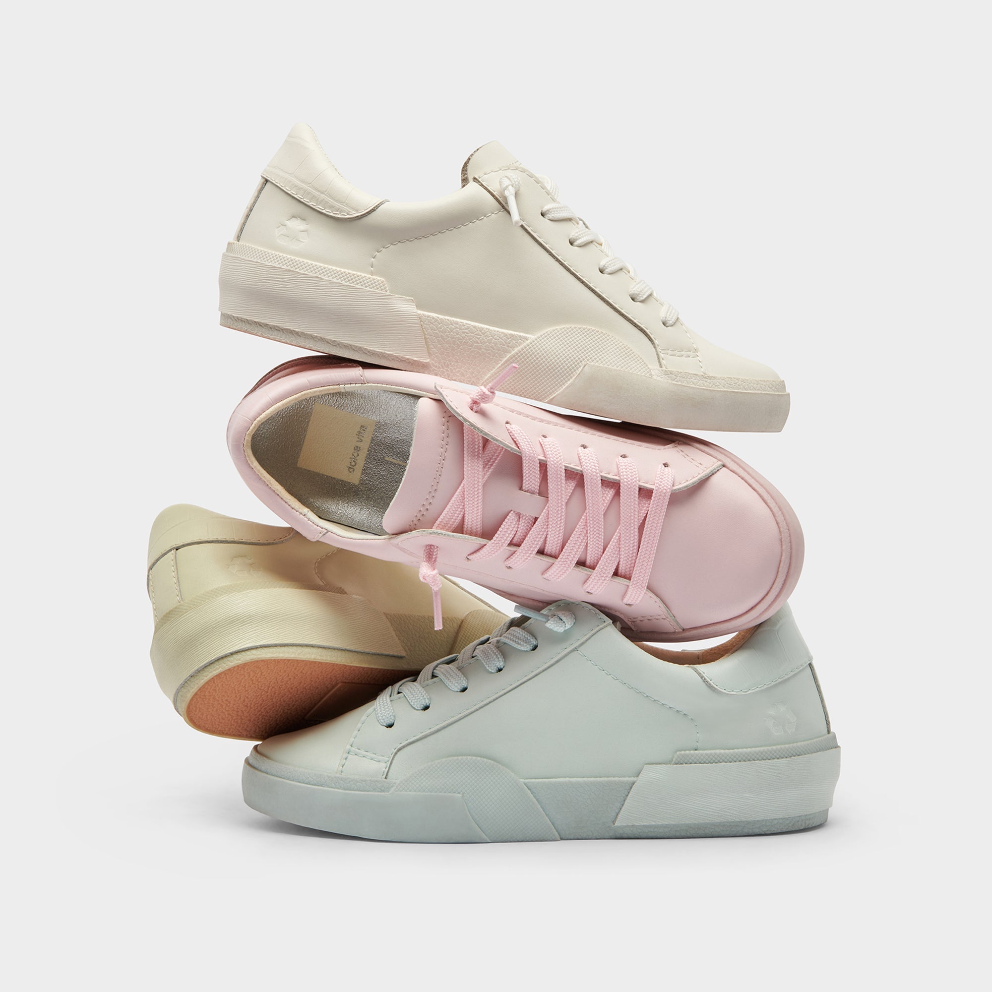 Dolce Vita SHOES | Zina 306 Sneakers White Recycled Leather | White Leather Sneakers
 – Dolce Vita