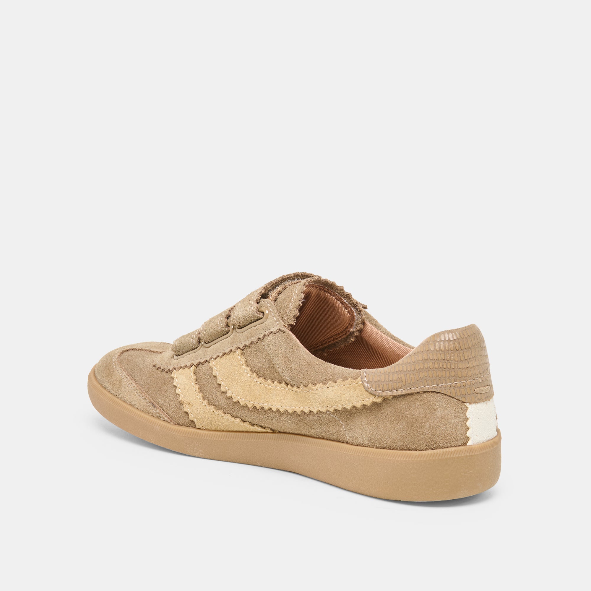 Dolce Vita SHOES | Merit Velcro Taupe Multi Leather Sneakers