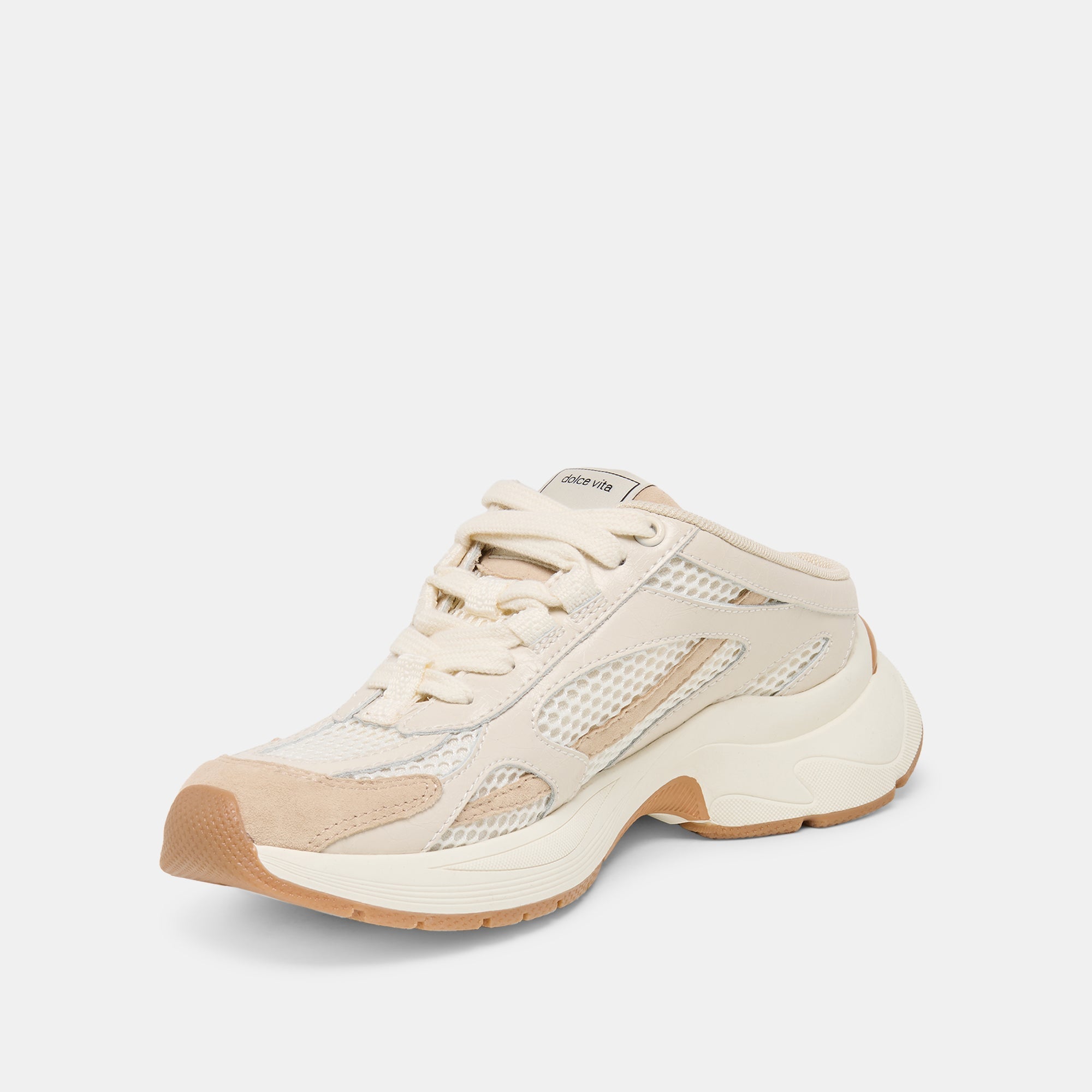 Dolce Vita SHOES | SWAYZY Ivory Multi Suede Platform Slip-on Sneakers