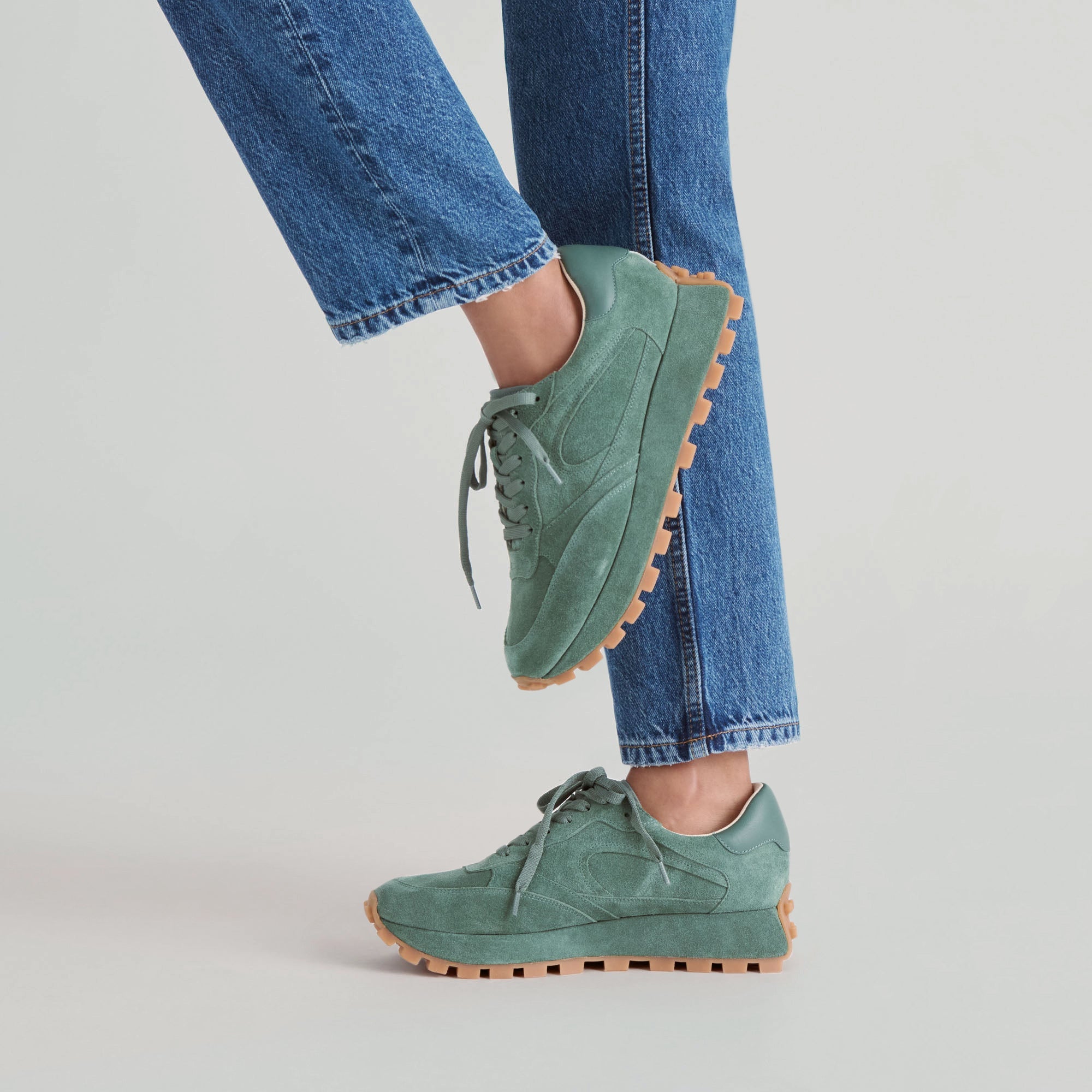 Dolce Vita SHOES | Tricia Dk Green Suede Sneakers