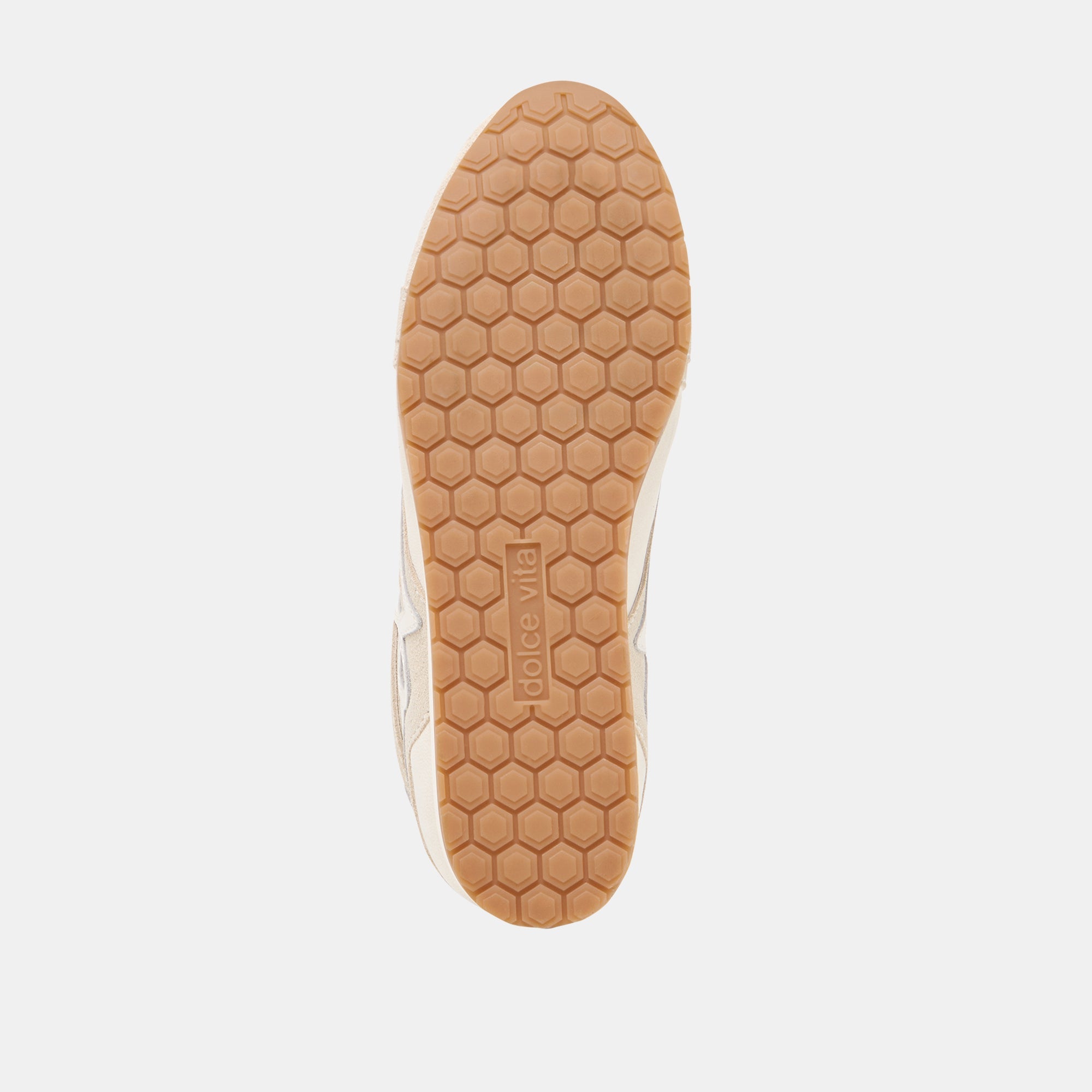 Dolce Vita SHOES | DEACON Ivory Suede Lace-Up Sneakers