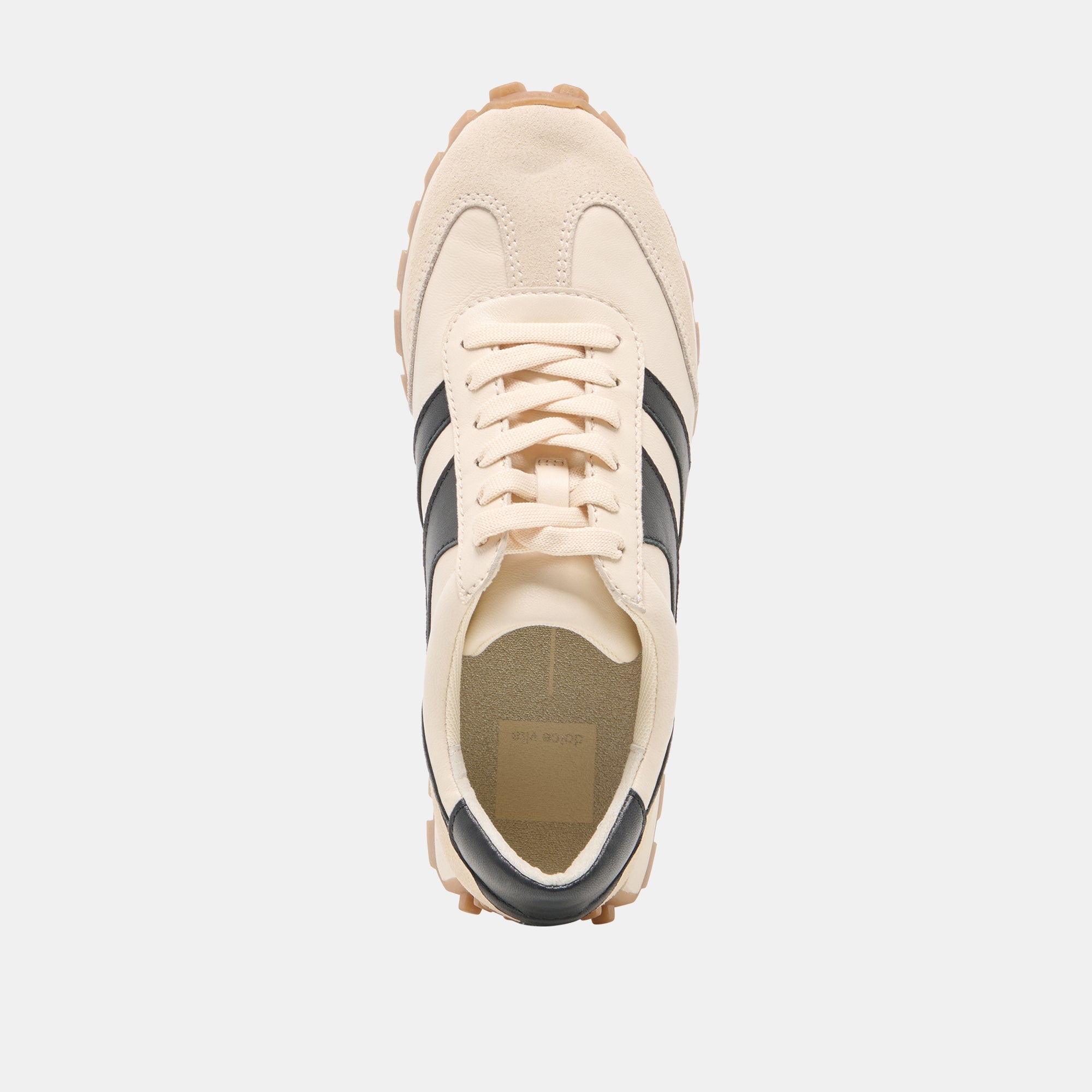 Dolce Vita SHOES | TRESA White Black Leather Platform Sneakers