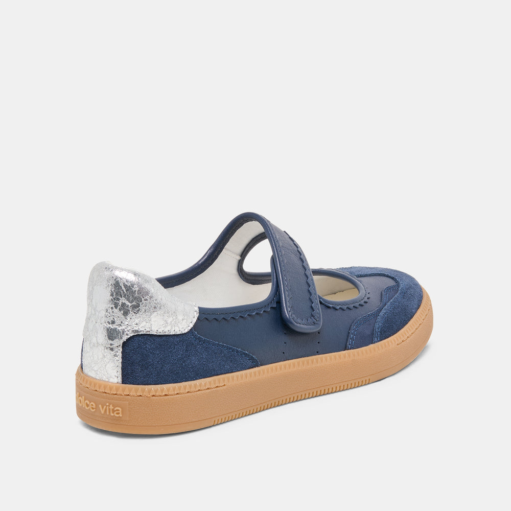 Dolce Vita SHOES | NANET Dk Navy Suede Mary-Jane Ballet Sneakers