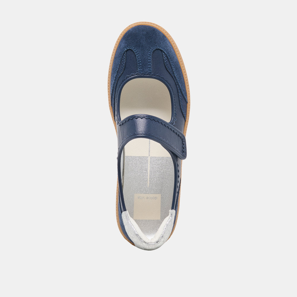 Dolce Vita SHOES | NANET Dk Navy Suede Mary-Jane Ballet Sneakers