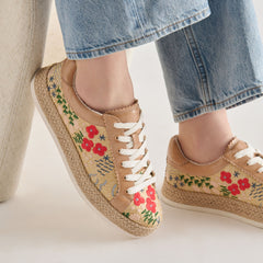 Dolce Vita SHOES | Azalia Sand Floral Raffia Heels