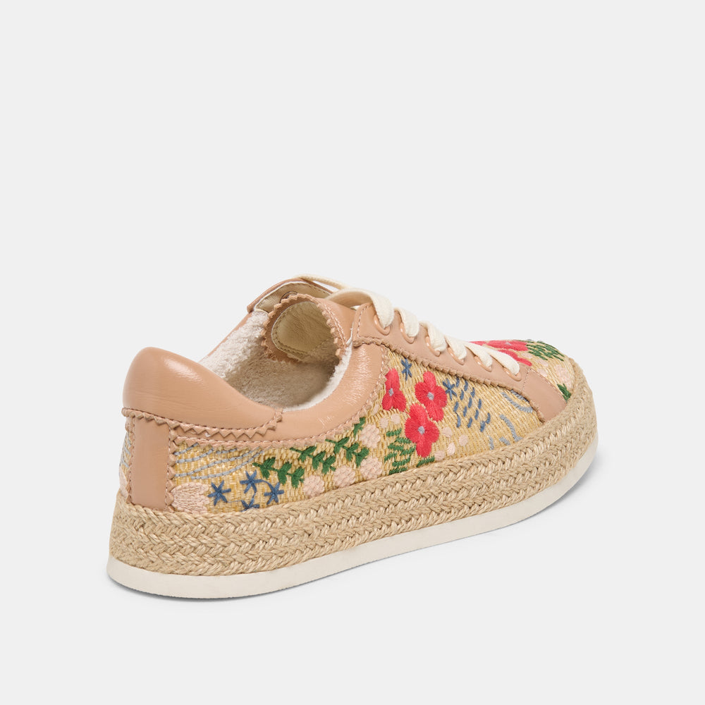 Dolce Vita SHOES | Azalia Sand Floral Raffia Heels