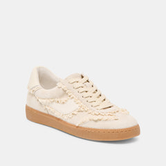 Dolce Vita SHOES | Notice Lace Ivory Suede Sneakers
