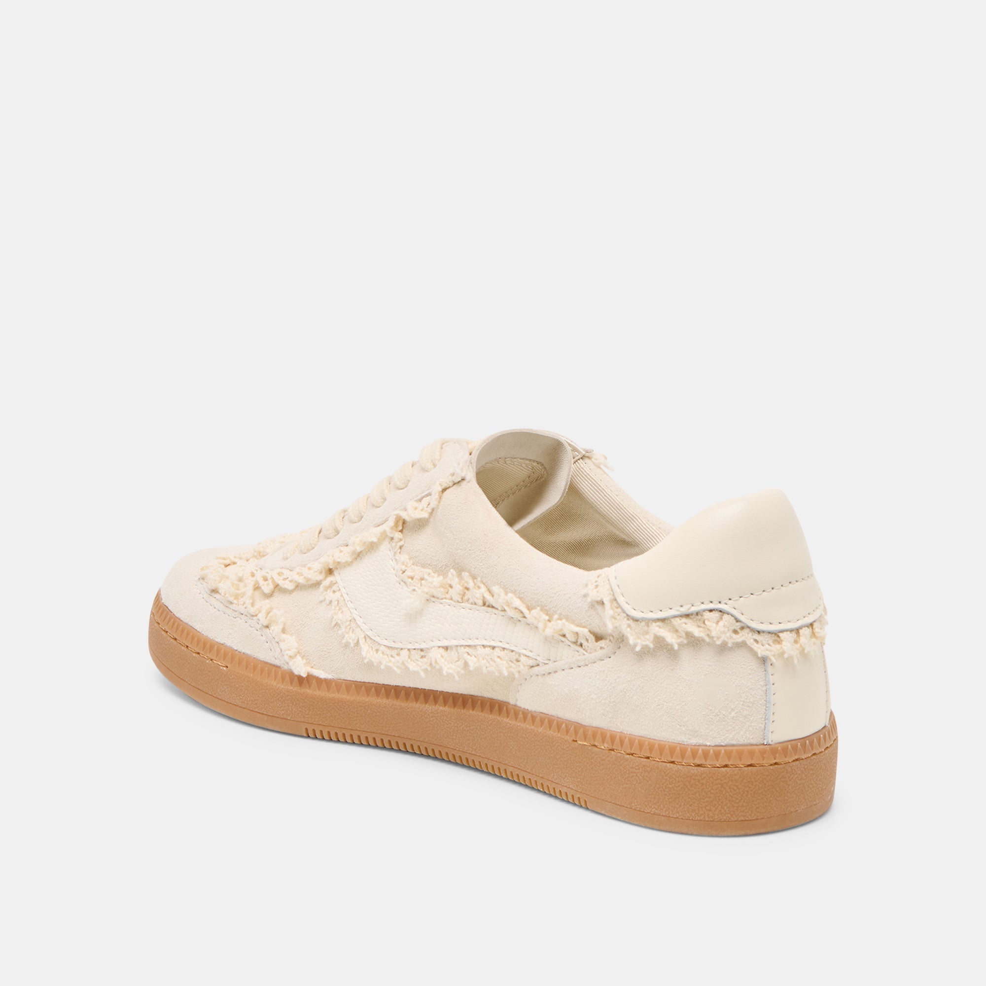 Dolce Vita SHOES | Notice Lace Ivory Suede Sneakers
