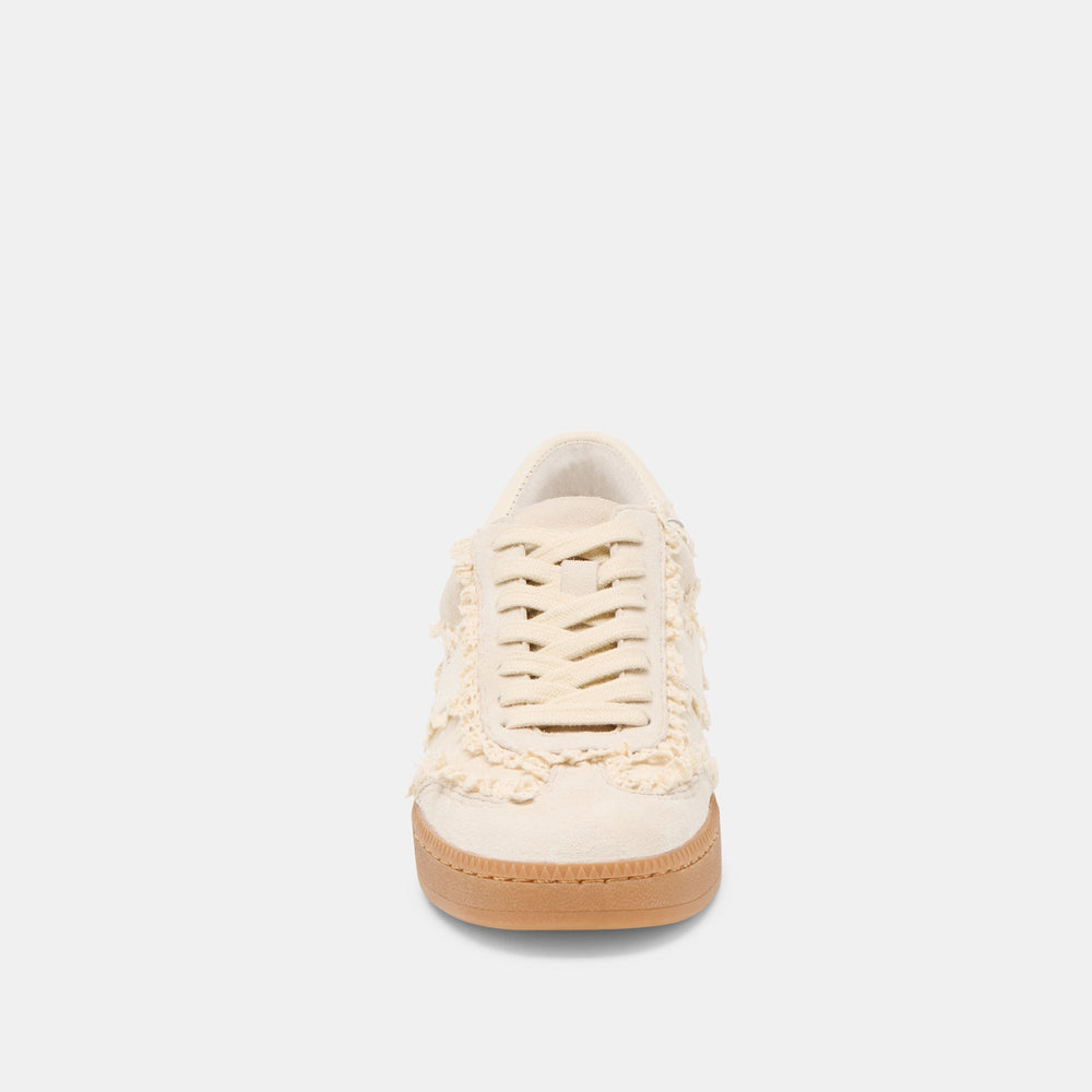 Dolce Vita SHOES | Notice Lace Ivory Suede Sneakers