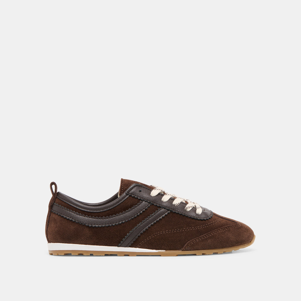 Dolce Vita SHOES | Viper Dk Brown Suede Sneakers