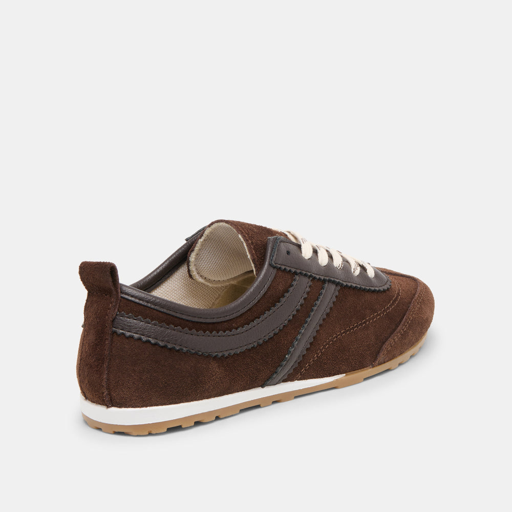Dolce Vita SHOES | Viper Dk Brown Suede Sneakers