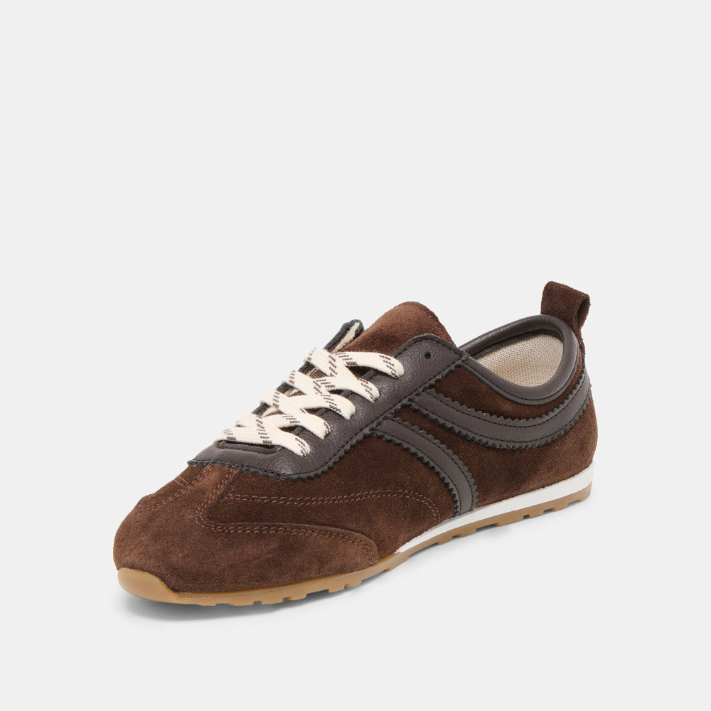 Dolce Vita SHOES | Viper Dk Brown Suede Sneakers