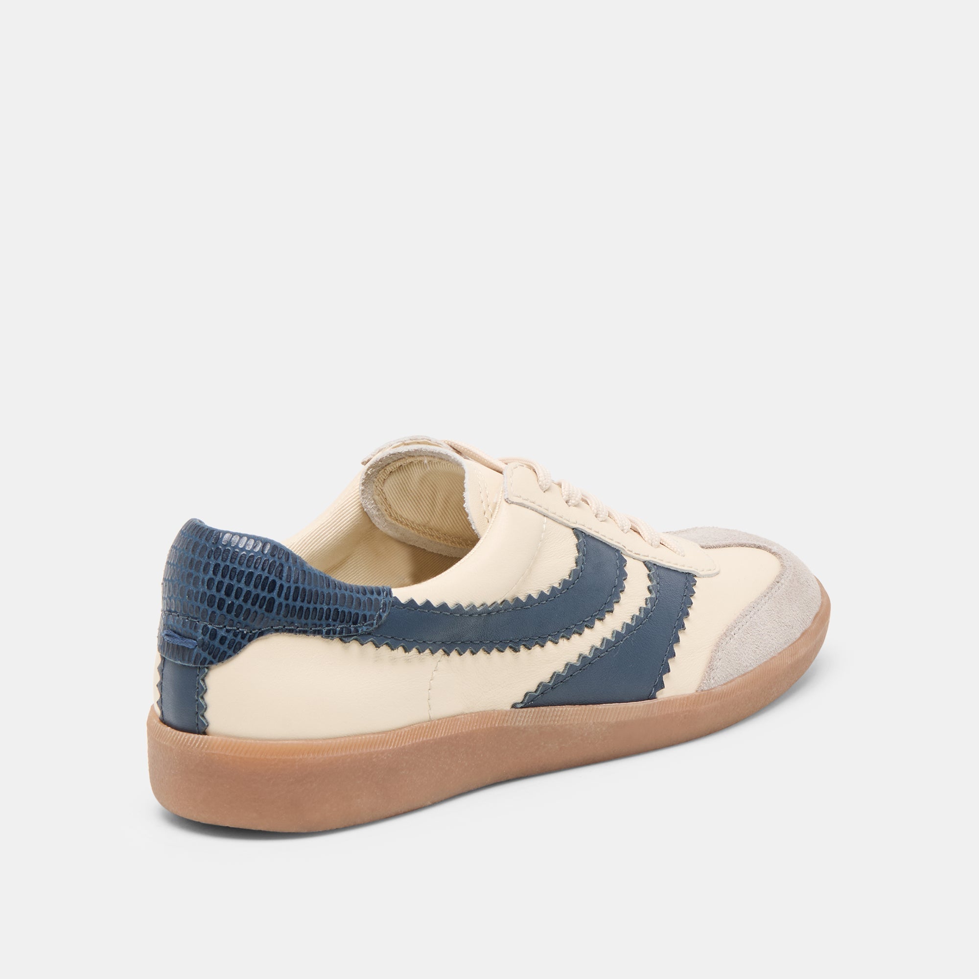 Dolce Vita SHOES | Merit White Navy Leather Sneakers