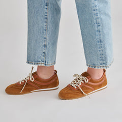 Dolce Vita SHOES | Viper Cognac Suede Sneakers