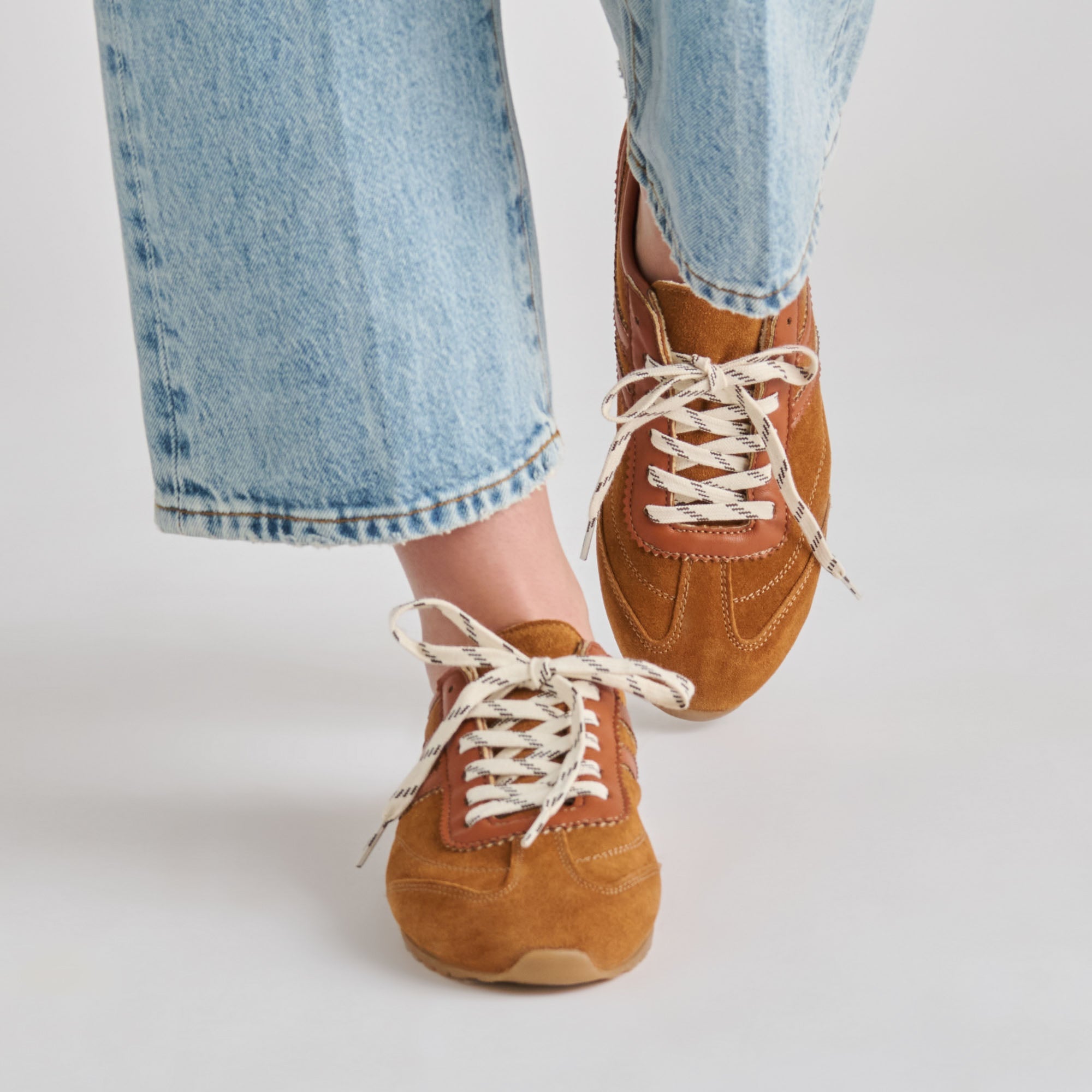 Dolce Vita SHOES | Viper Cognac Suede Sneakers