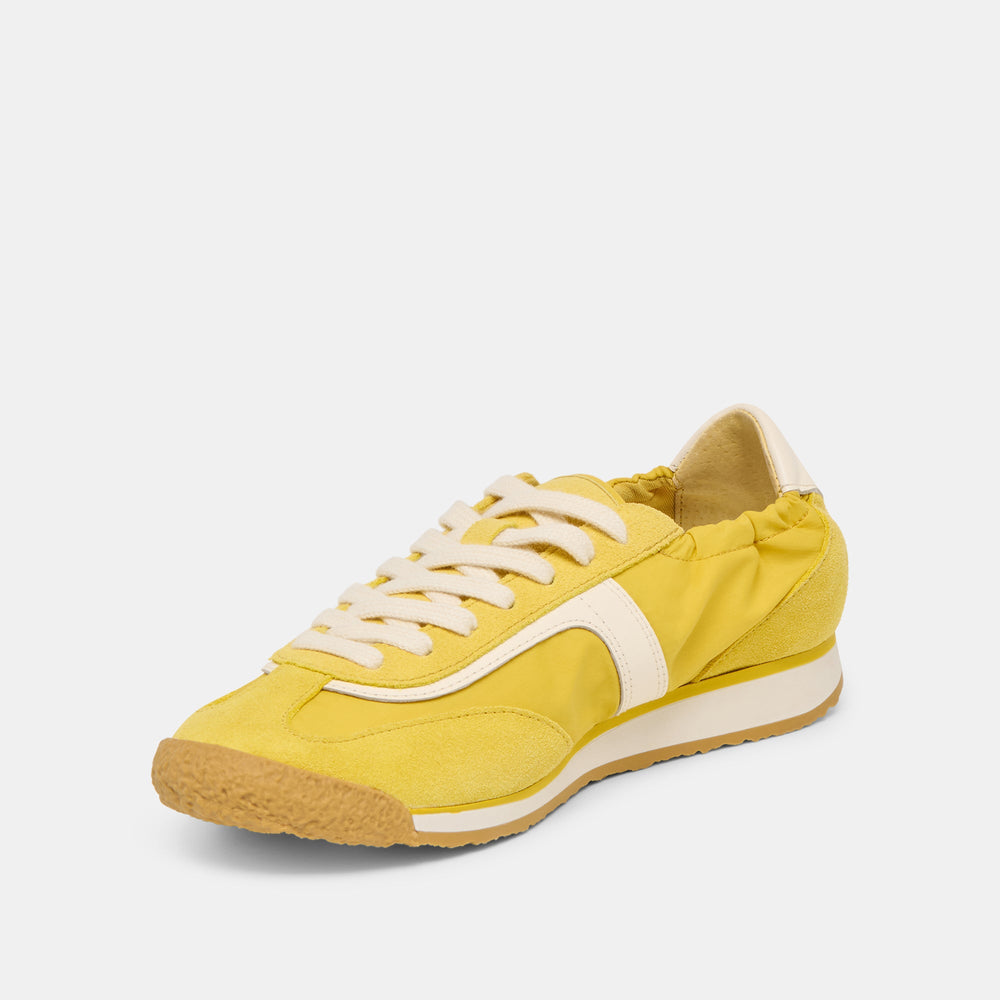 Dolce Vita SHOES | Sariya Yellow Nylon Sneakers