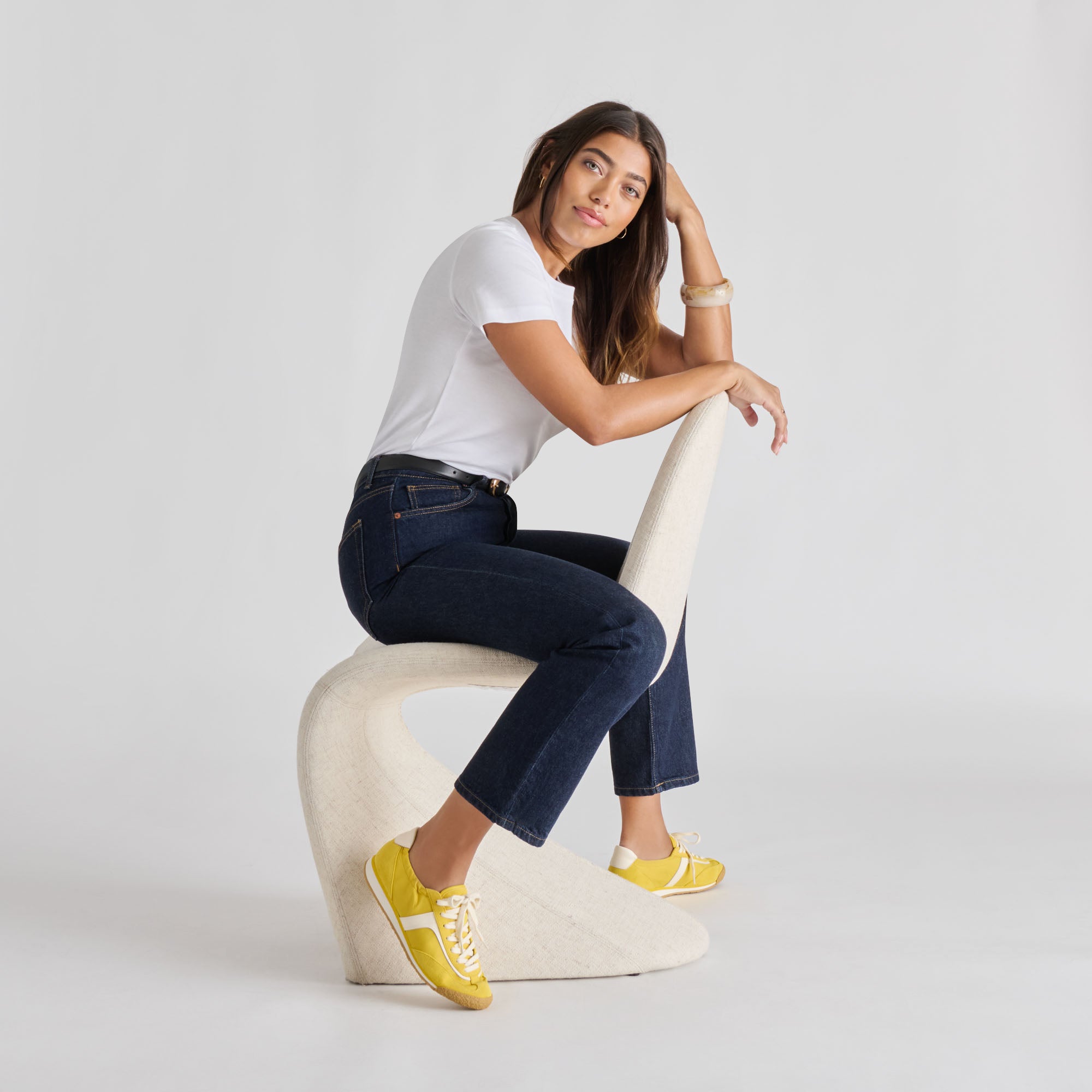 Dolce Vita SHOES | Sariya Yellow Nylon Sneakers