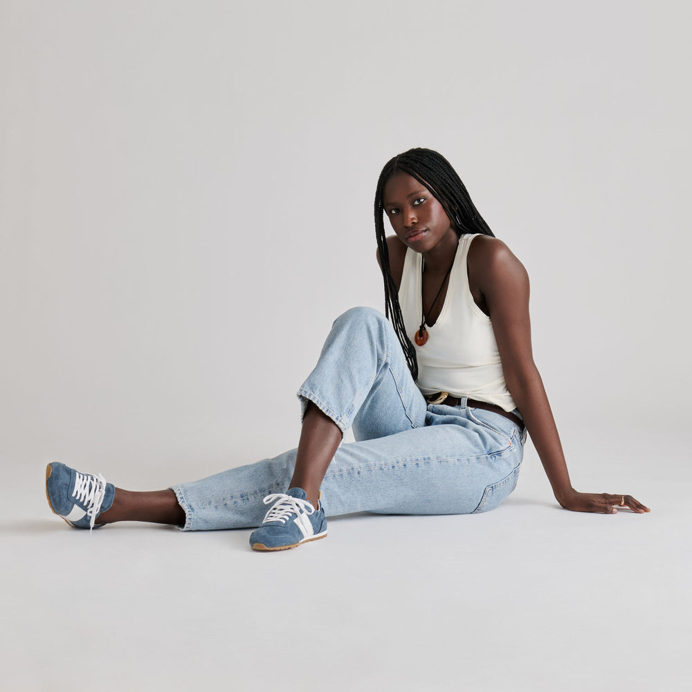Dolce Vita SHOES | Shyla Blue Suede Sneakers