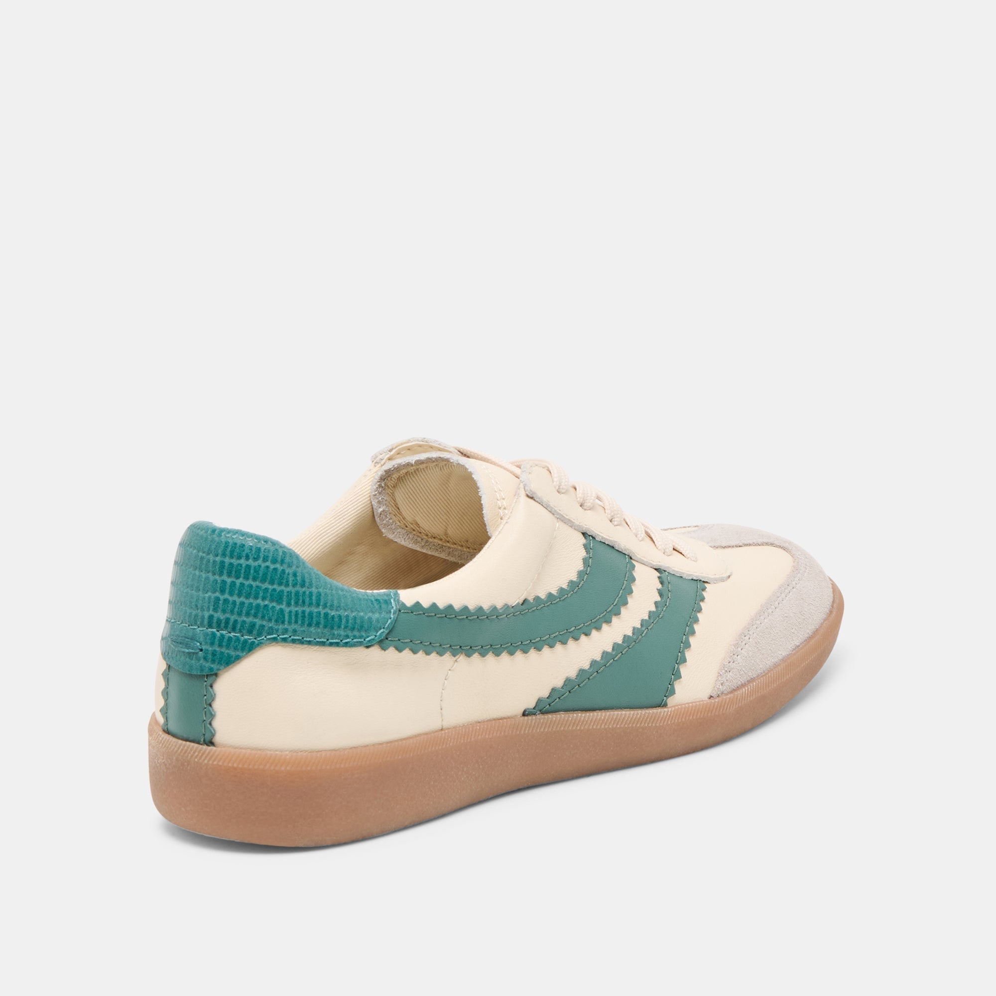 Dolce Vita SHOES | Merit White Green Leather Sneakers