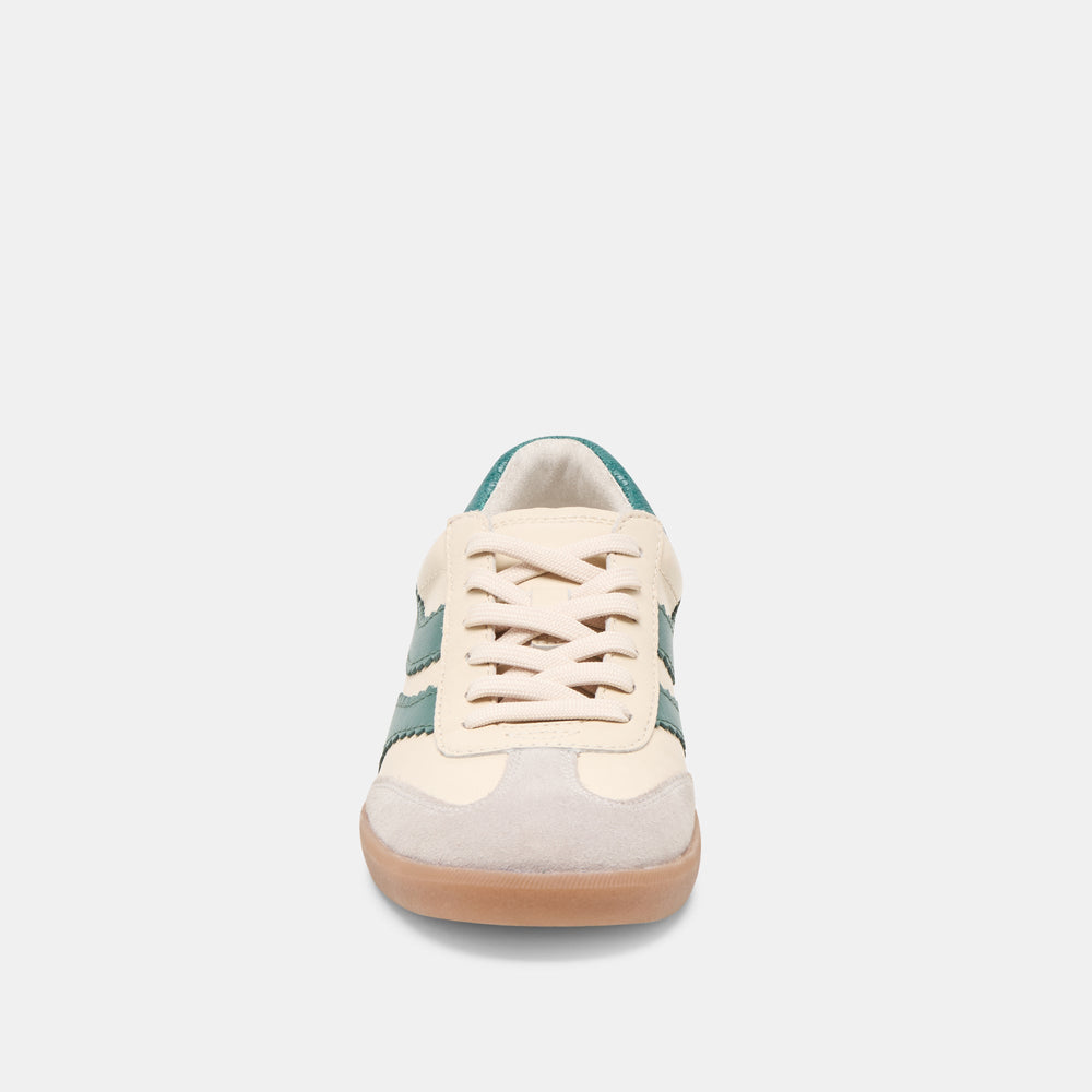 Dolce Vita SHOES | Merit White Green Leather Sneakers