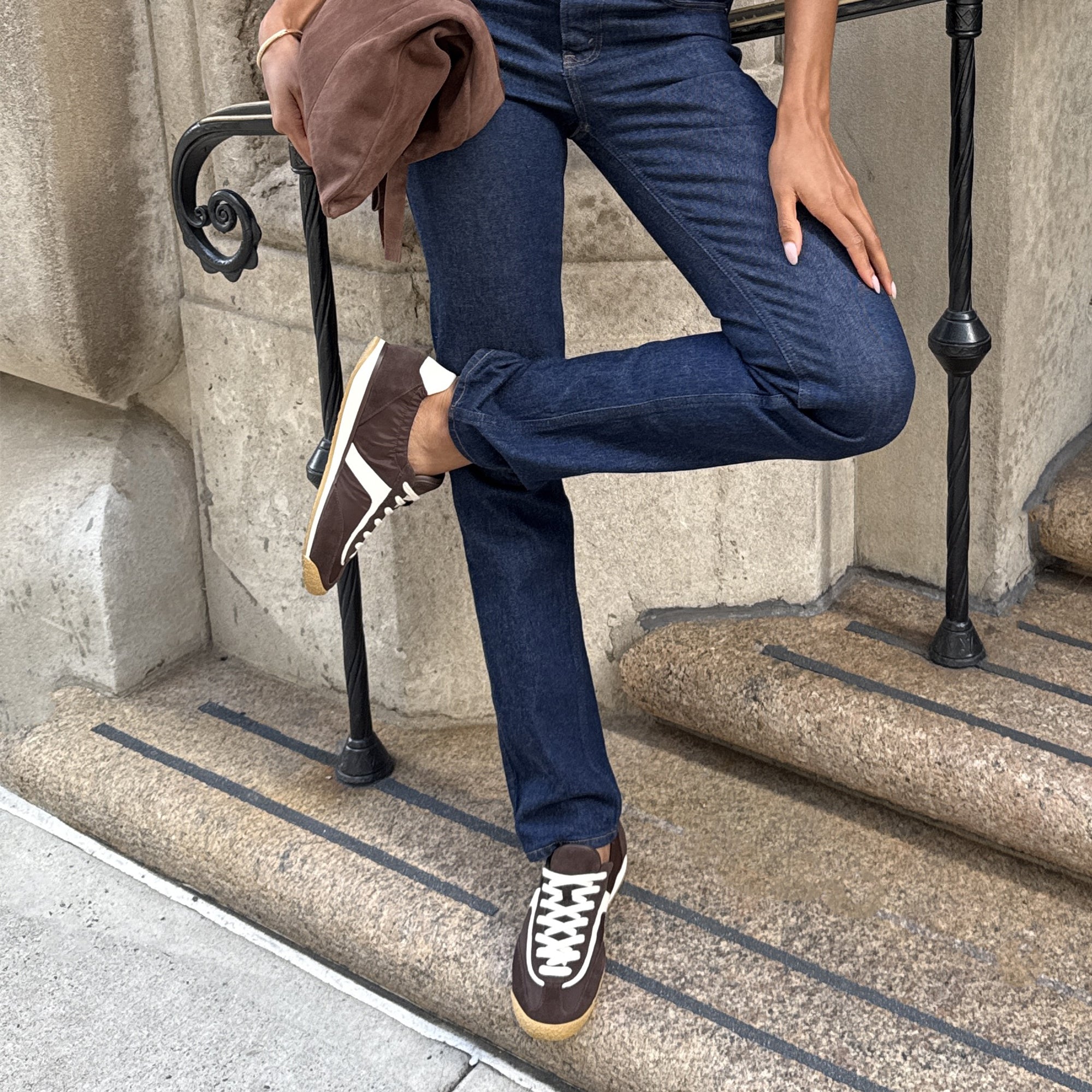 Dolce Vita SHOES | Sariya Dk Brown Nylon Sneakers