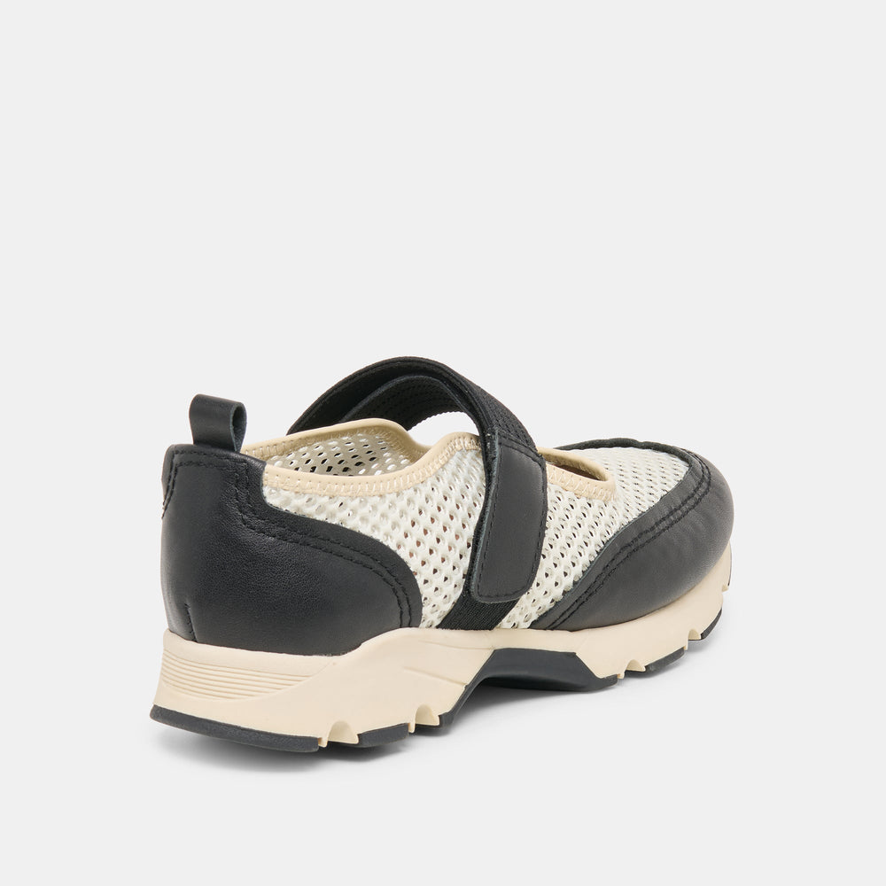 Dolce Vita SHOES | Seline White Black Mesh Sneakers