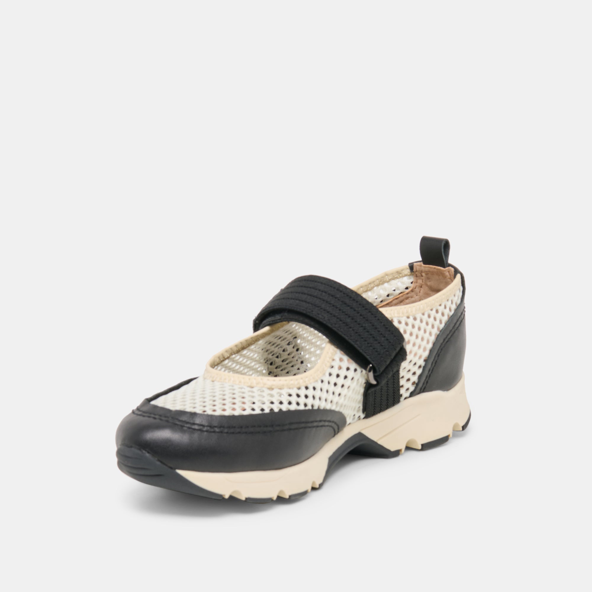 Dolce Vita SHOES | Seline White Black Mesh Sneakers