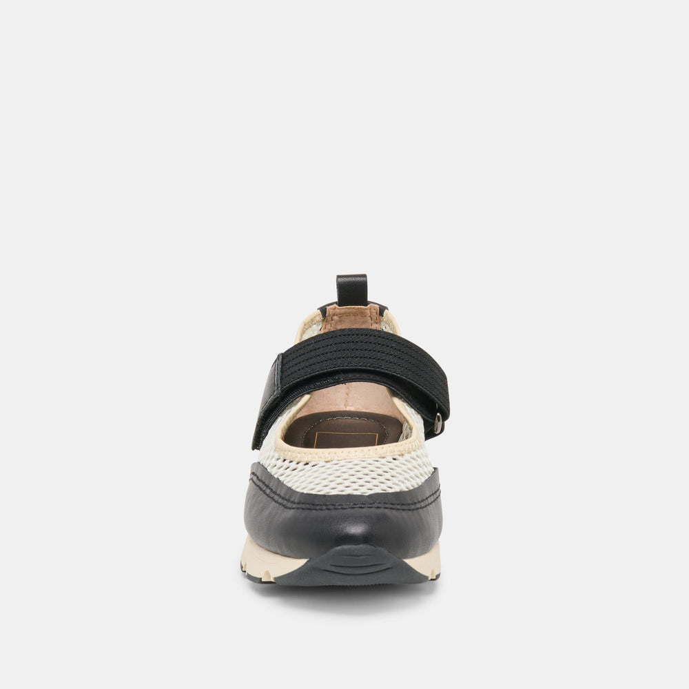 Dolce Vita SHOES | Seline White Black Mesh Sneakers