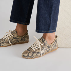 Dolce Vita SHOES | Viper Snake Print Embossed Leather Sneakers