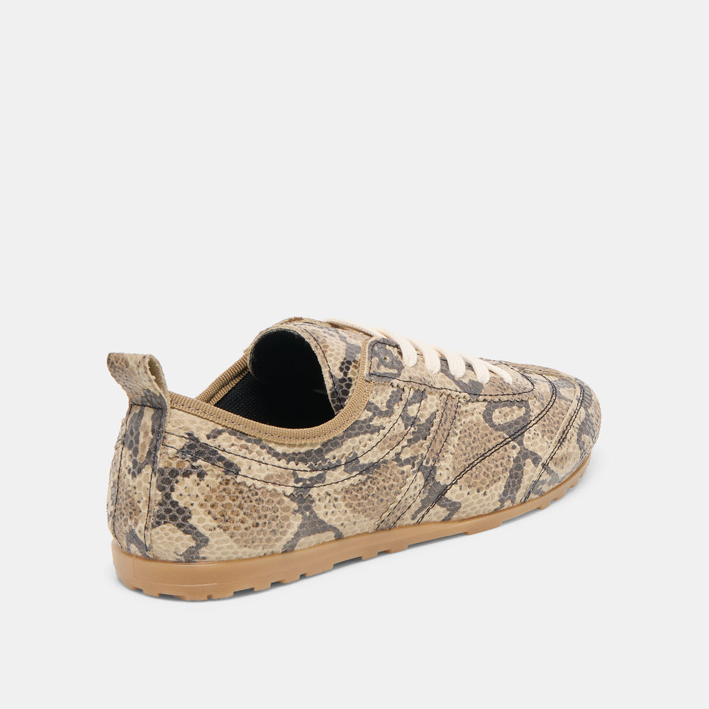 Dolce Vita SHOES | Viper Snake Print Embossed Leather Sneakers