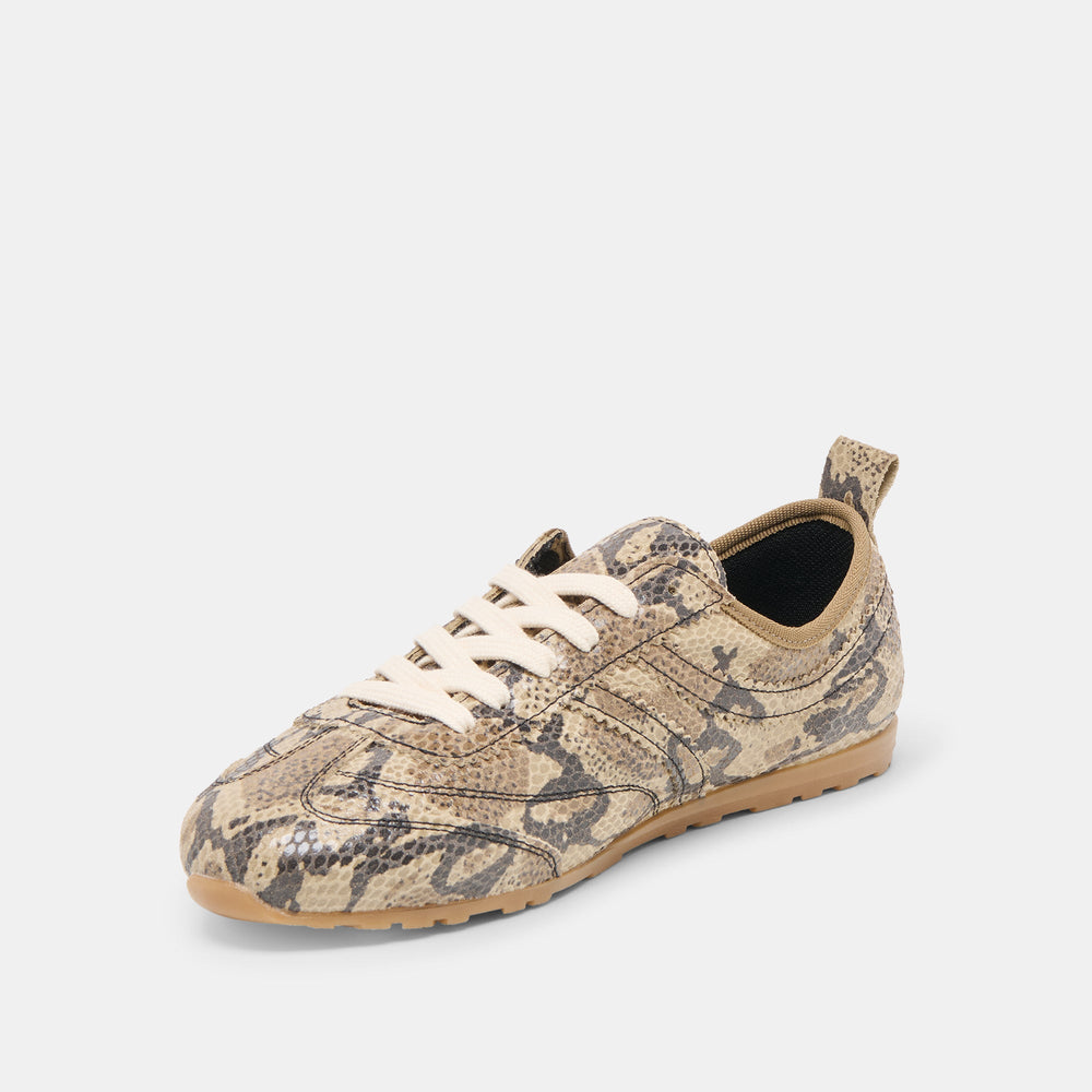 Dolce Vita SHOES | Viper Snake Print Embossed Leather Sneakers