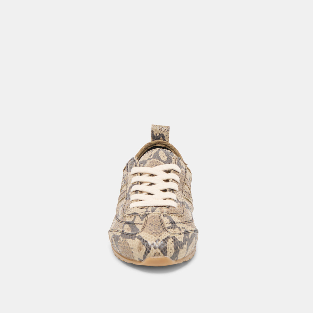 Dolce Vita SHOES | Viper Snake Print Embossed Leather Sneakers
