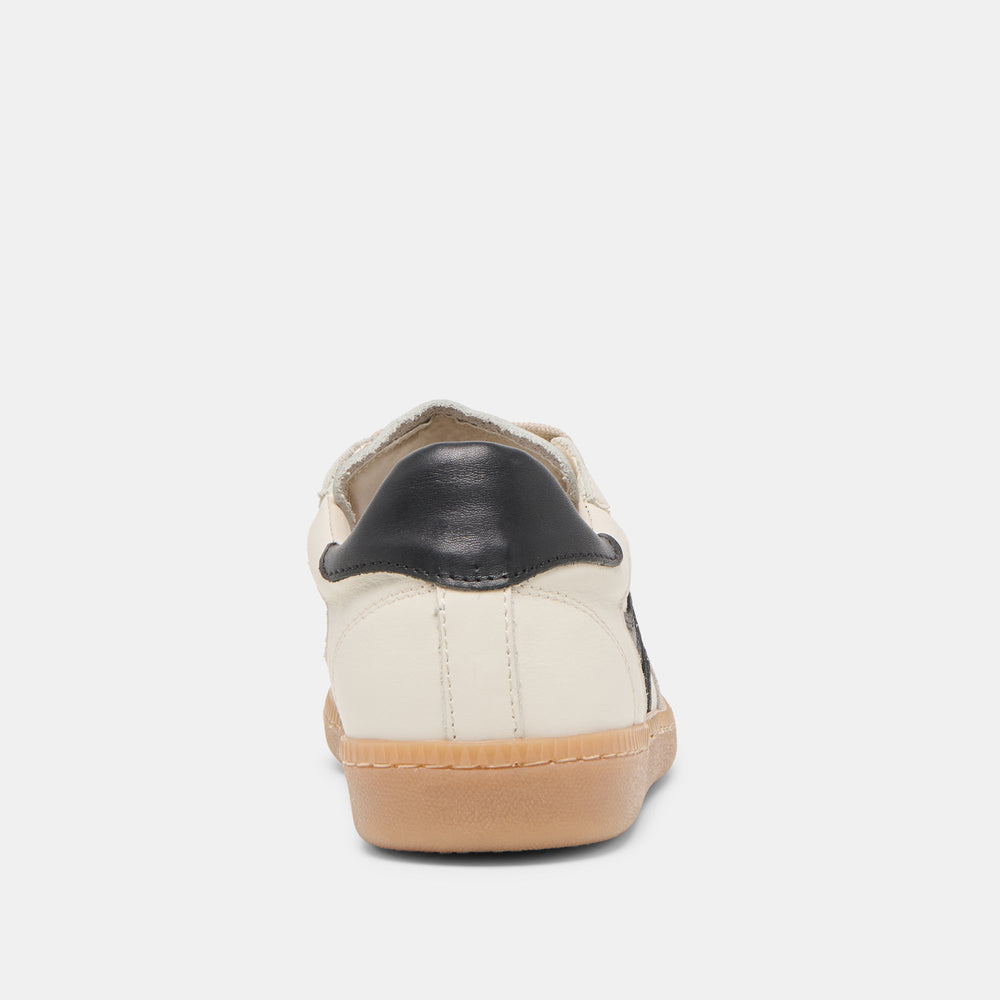 Dolce Vita SHOES | Rebel White Black Leather Sneakers