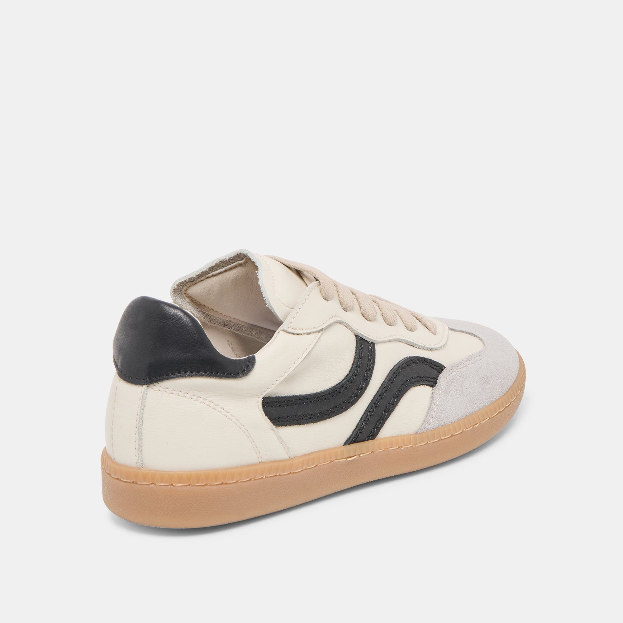 Dolce Vita SHOES | Rebel White Black Leather Sneakers