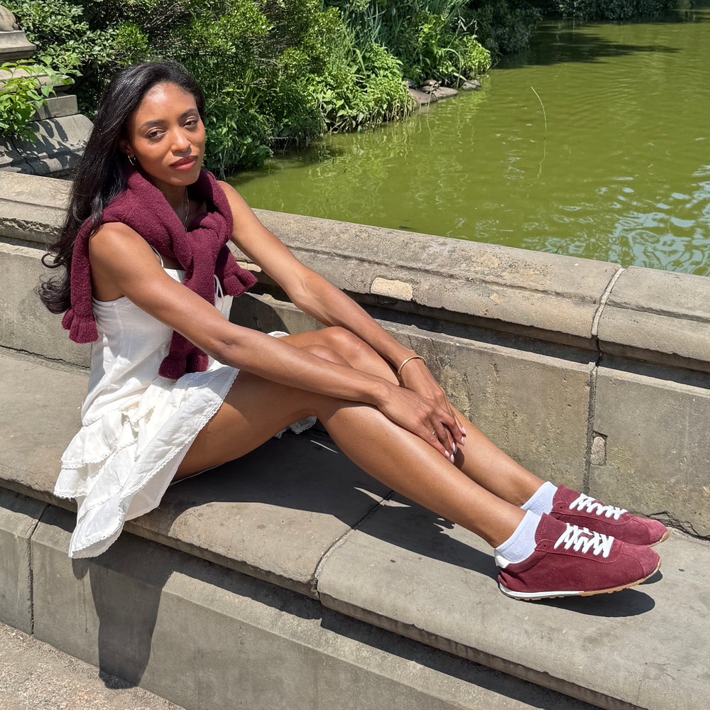 Dolce Vita SHOES | Serina Burgundy Suede Sneakers