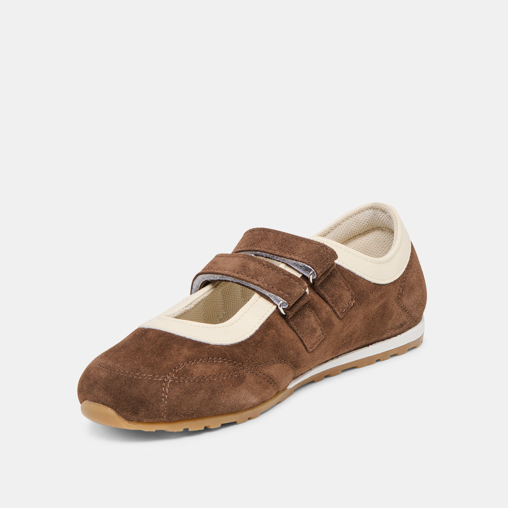 Dolce Vita SHOES | Swan Dk Brown Suede Sneakers
