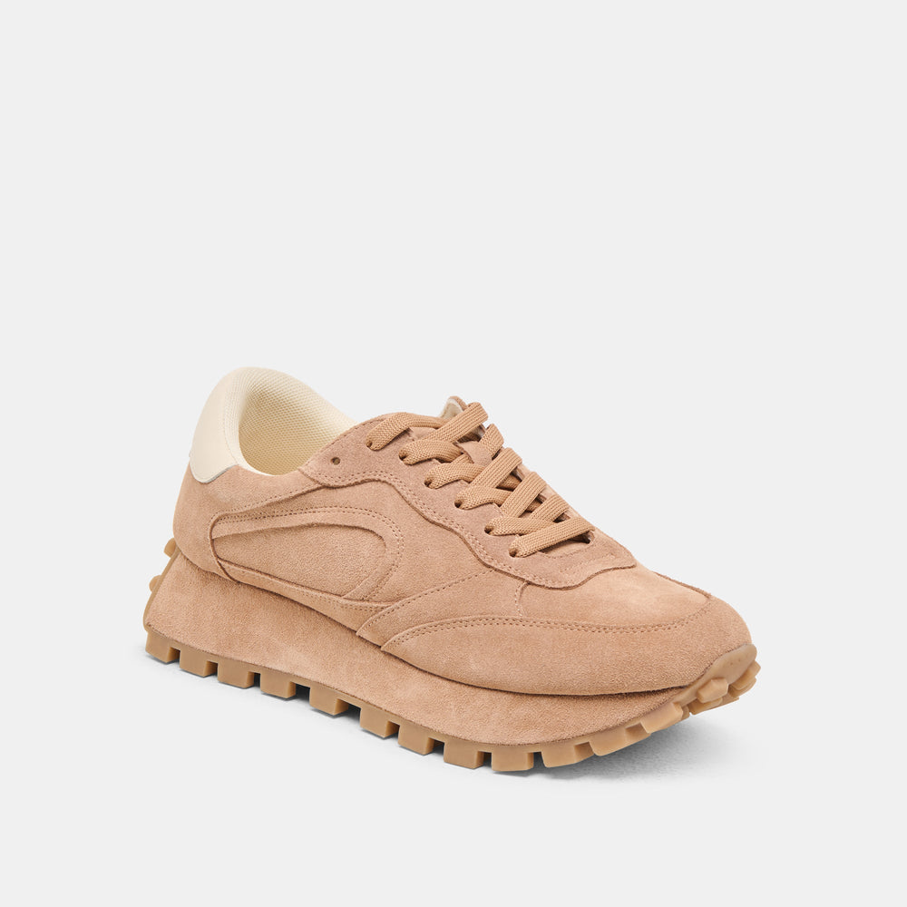 Dolce Vita SHOES | Tricia Toffee Suede Sneakers