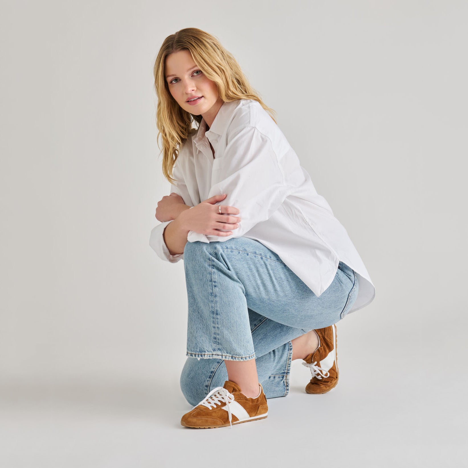 Dolce Vita SHOES | Shyla Cognac Suede Sneakers