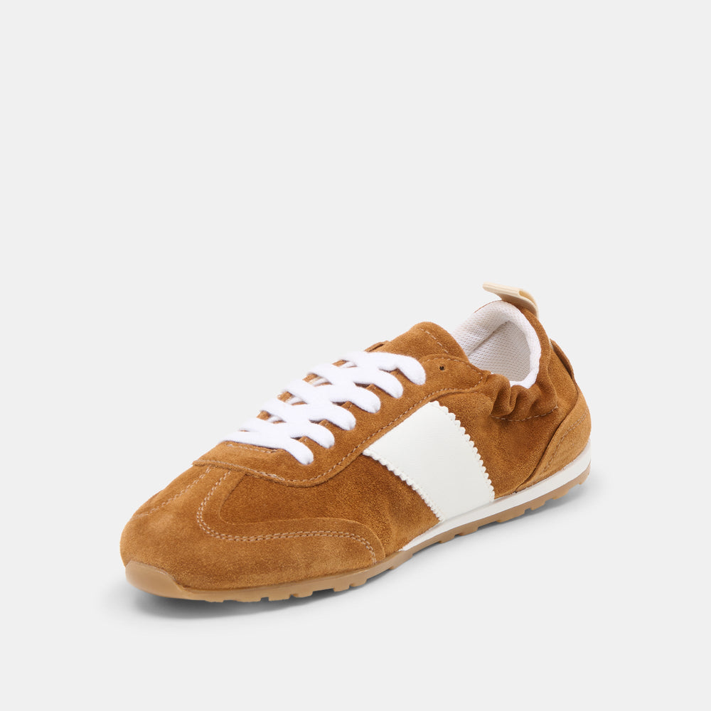 Dolce Vita SHOES | Shyla Cognac Suede Sneakers
