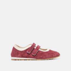 Dolce Vita SHOES | Swan Burgundy Suede Sneakers