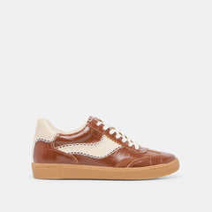 Dolce Vita SHOES | NOTICE STITCH SNEAKERS COGNAC CROCO EMBOSSED LEATHER
 – Dolce Vita